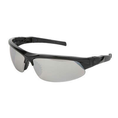 CREWS VL BLACK FRAME SILVER MIRROR LENS